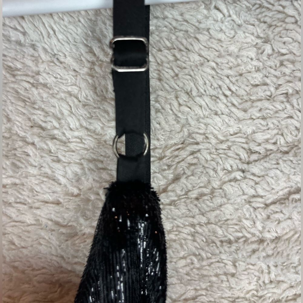 MINKPINK Black Liquid Velvet Slip Dress Shimmer Sz XS Cocktail Nightclub Party - Picture 7 of 16
